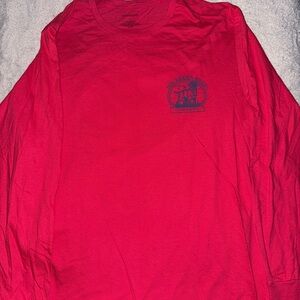 Crown & Ivy Men's Bright Red Long Sleeve Tee